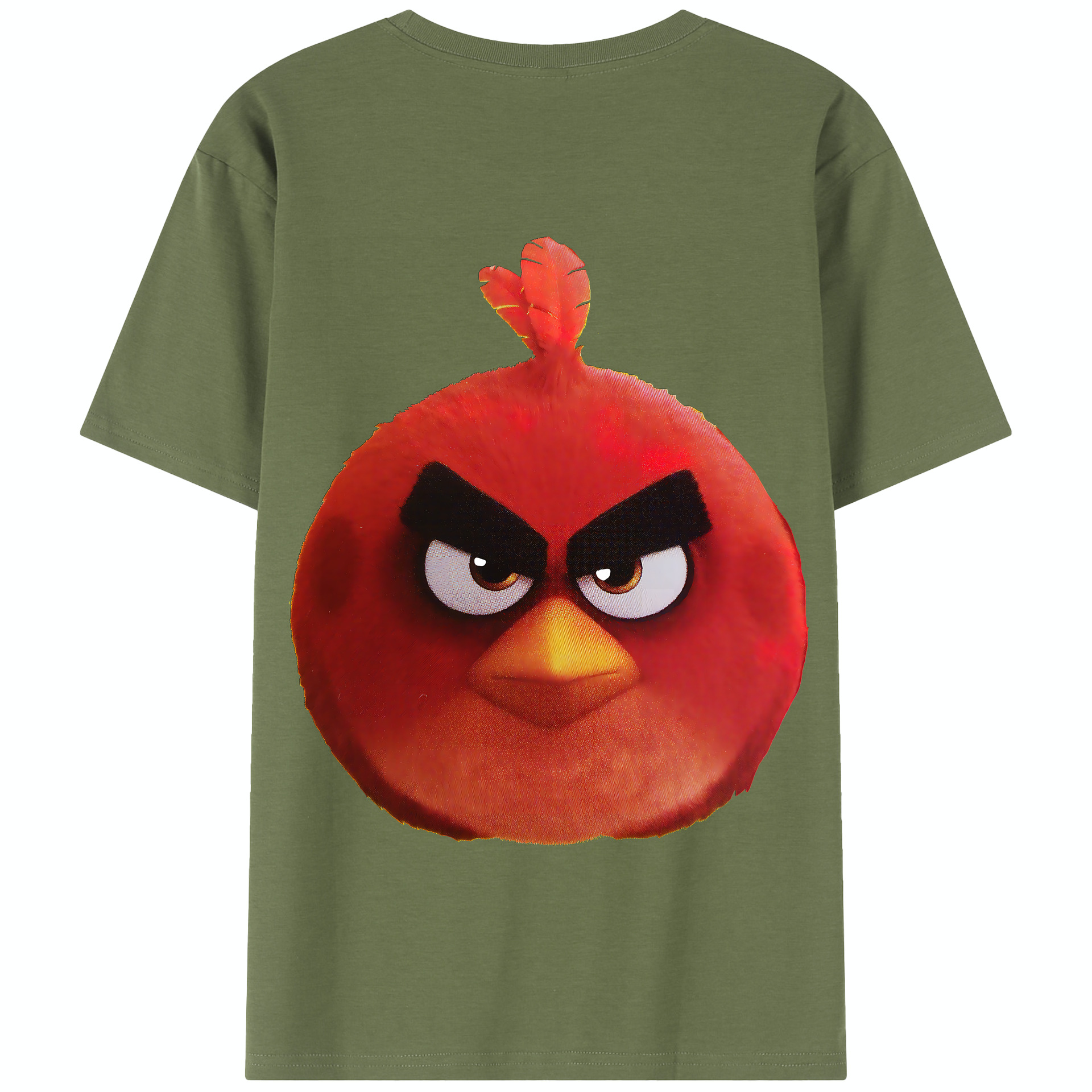 （画像用） Angry Birds アングリーバード 綿100％半袖Tシャツ（背面プリント）